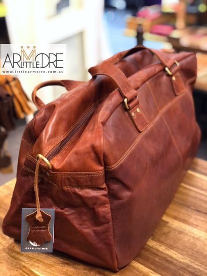 Leather Travel Bag / Luggage UARHOB17336