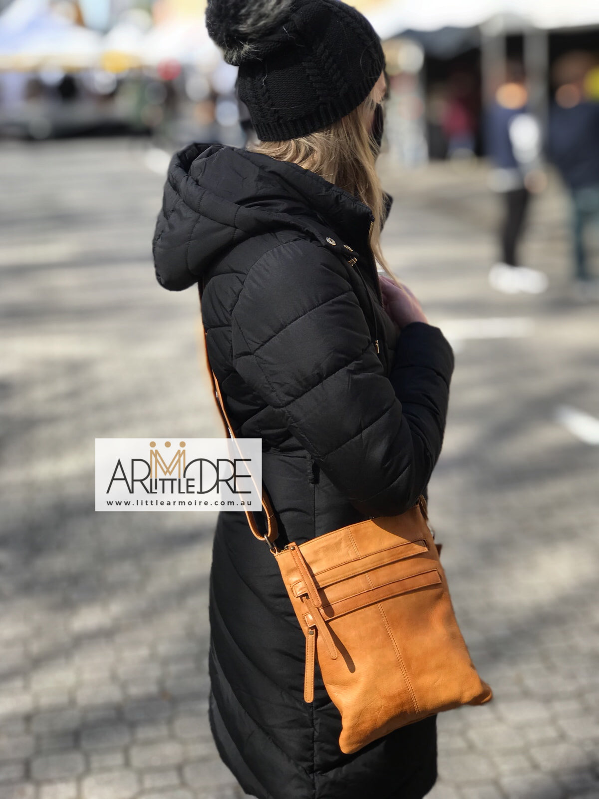 Soft Leather Cross Body Bag UARH8864