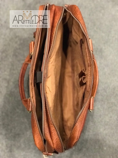 Rugged Hide RH-231 Liam Business Leather Laptop Bag / Briefcase