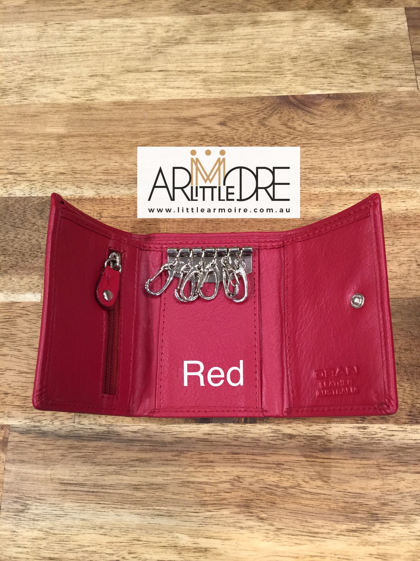 WK-380 Leather Key Wallet - Little Armoire - Online Leather Goods Store Australia
