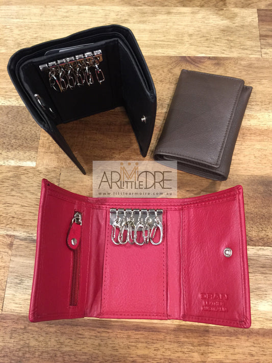 WK-380 Leather Key Wallet - Little Armoire - Online Leather Goods Store Australia