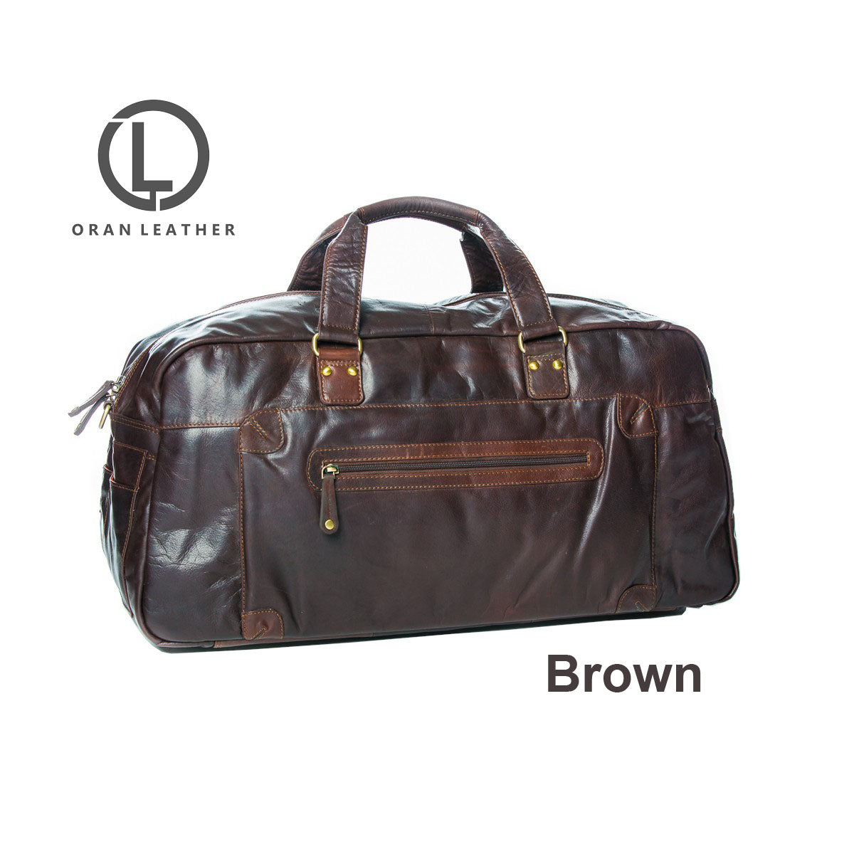 Oran Leather OB-17336 Leather Travel Bag / Luggage - Little Armoire - Online Leather Goods Store Australia